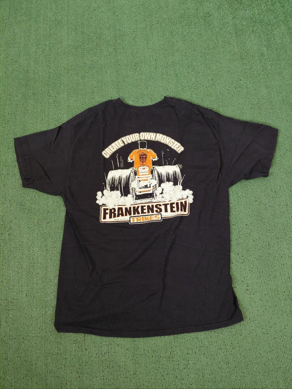 Create Your Own Monster Frankenstein Trikes Motorcycle Biker Black T Shirt Sz XL